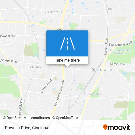 Mapa de Downlin Drive