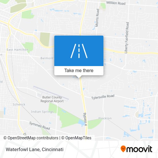 Waterfowl Lane map