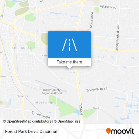 Forest Park Drive map