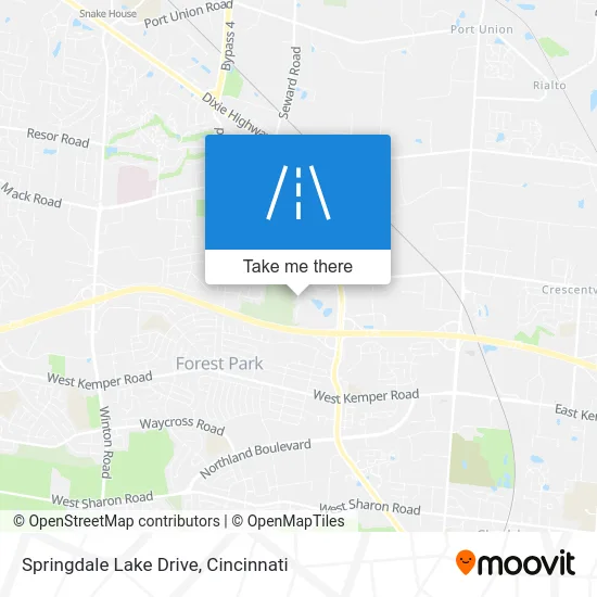 Springdale Lake Drive map