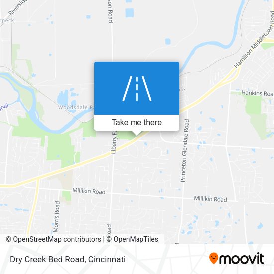 Mapa de Dry Creek Bed Road