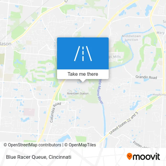 Blue Racer Queue map