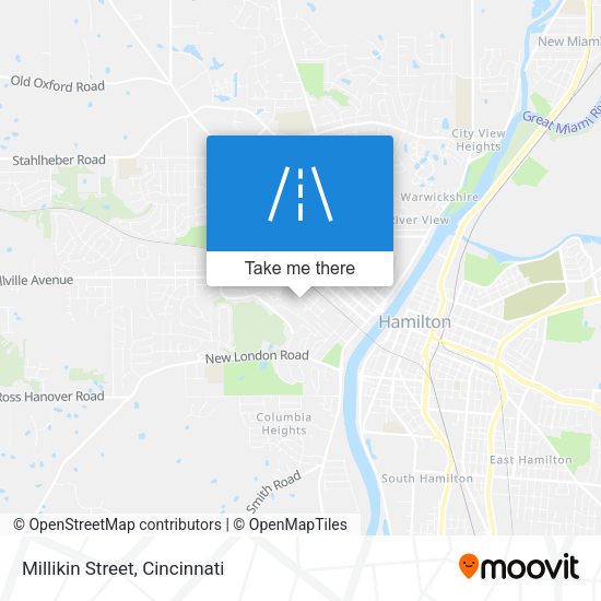 Millikin Street map