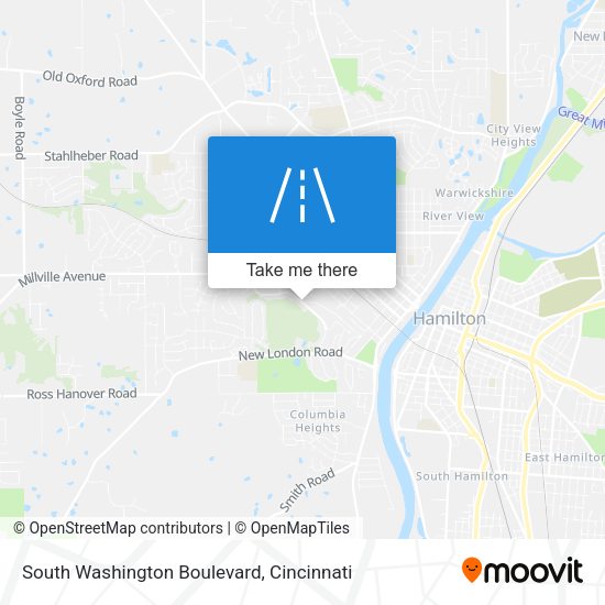 South Washington Boulevard map