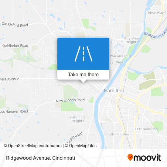 Ridgewood Avenue map
