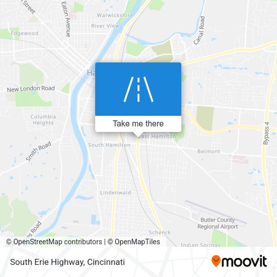 Mapa de South Erie Highway