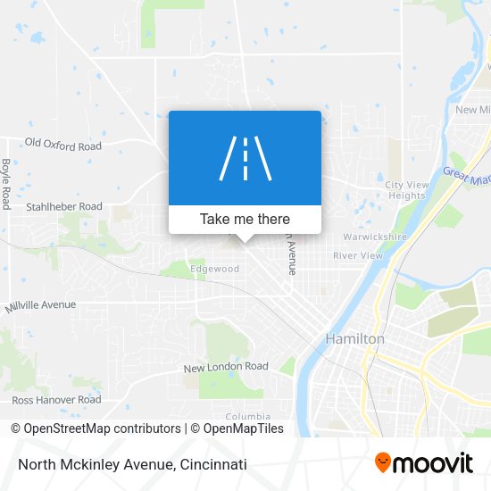 North Mckinley Avenue map