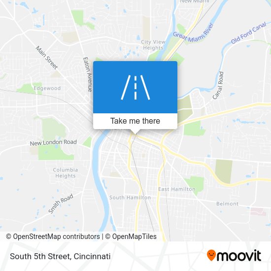 South 5th Street map