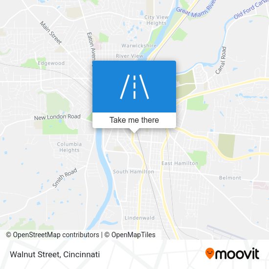 Mapa de Walnut Street