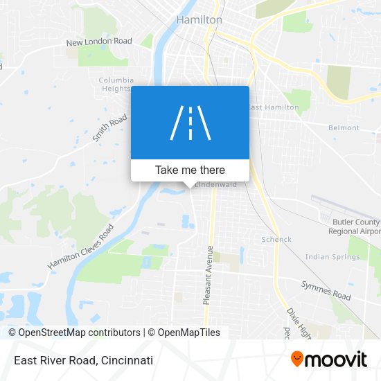 Mapa de East River Road