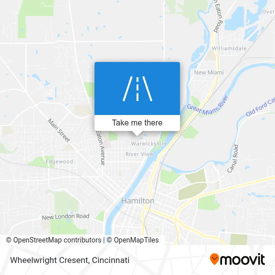 Wheelwright Cresent map