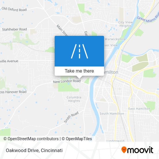 Oakwood Drive map