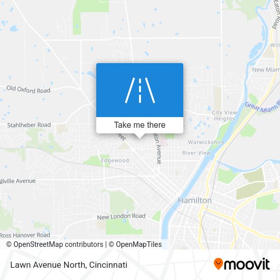 Lawn Avenue North map