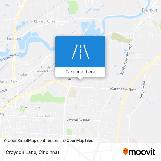 Mapa de Croydon Lane