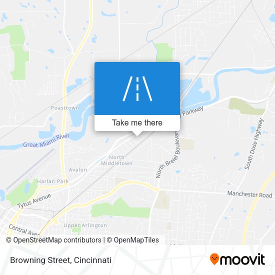 Browning Street map
