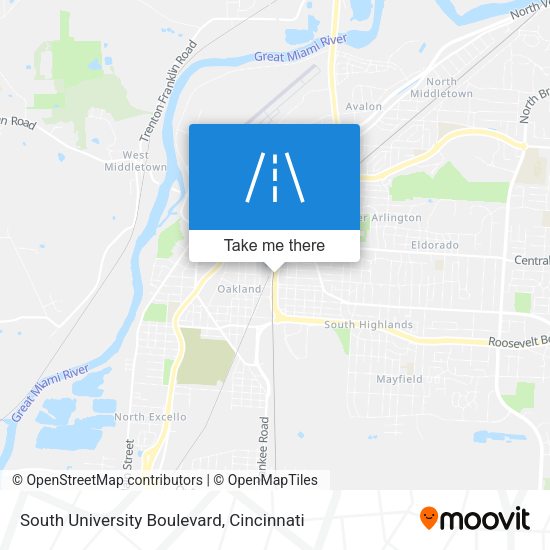 Mapa de South University Boulevard