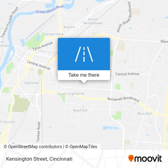 Kensington Street map