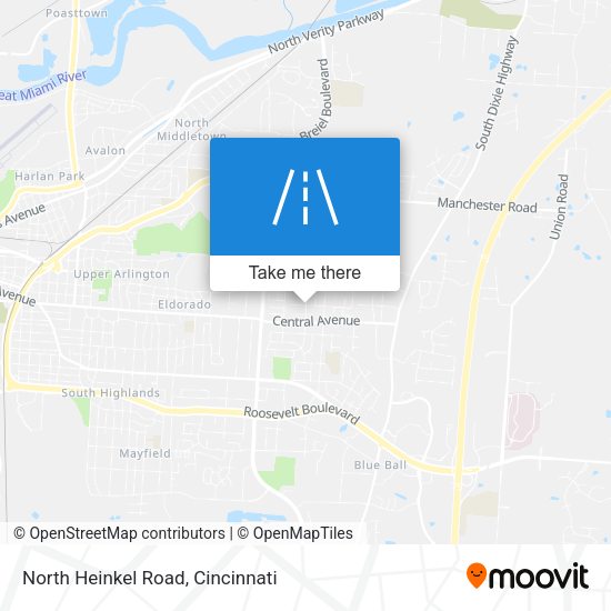 North Heinkel Road map