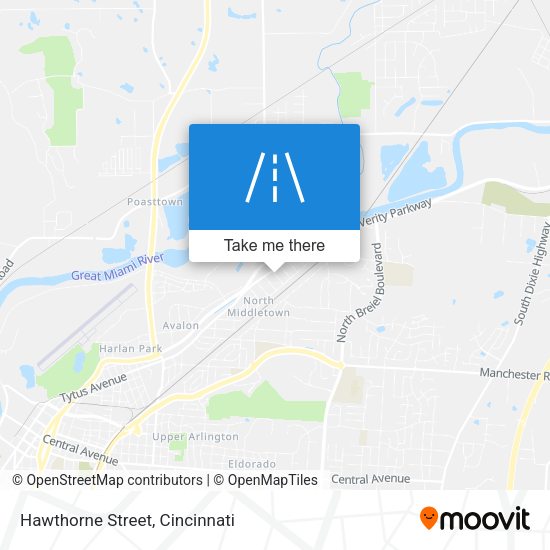Mapa de Hawthorne Street