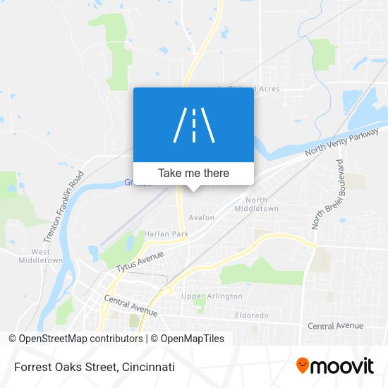 Forrest Oaks Street map