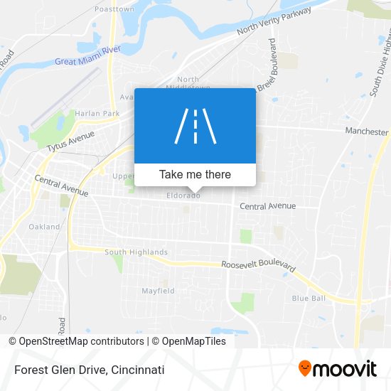 Forest Glen Drive map