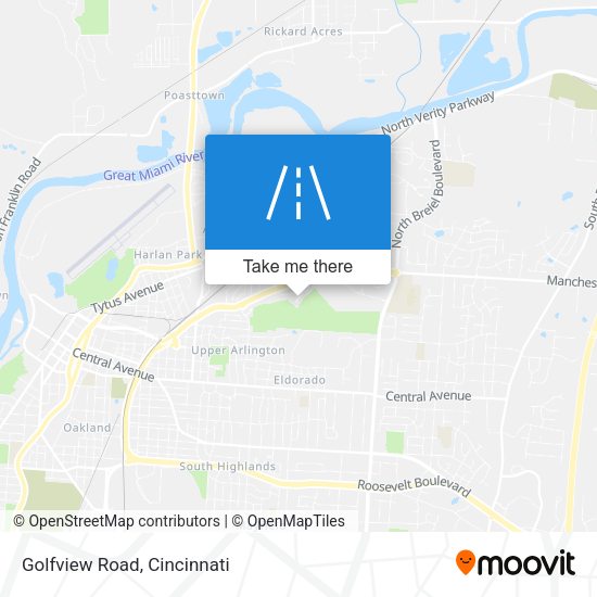 Golfview Road map