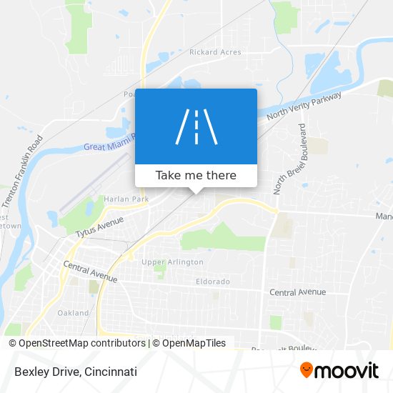 Bexley Drive map