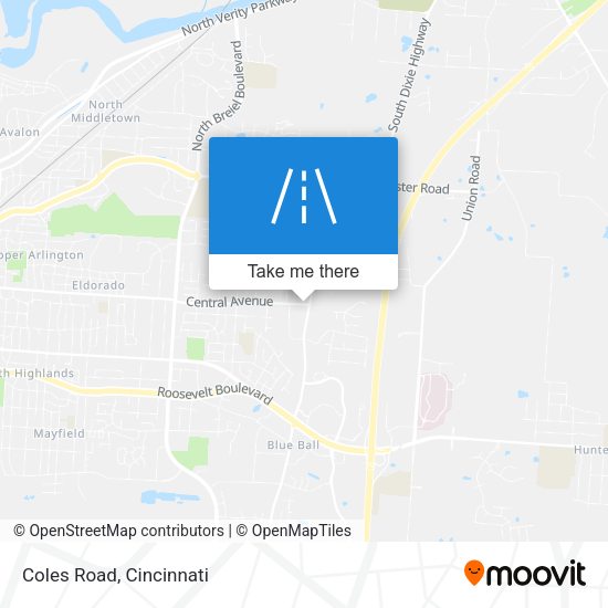 Mapa de Coles Road