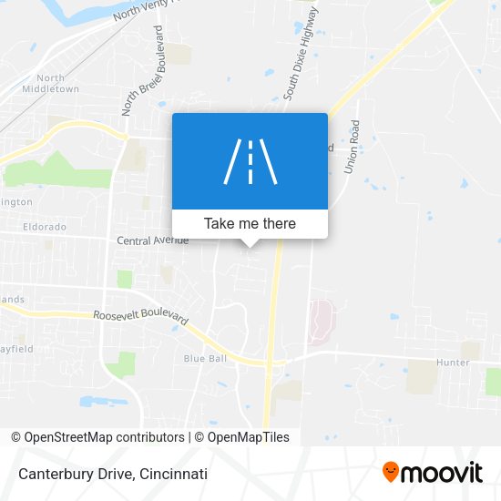 Mapa de Canterbury Drive
