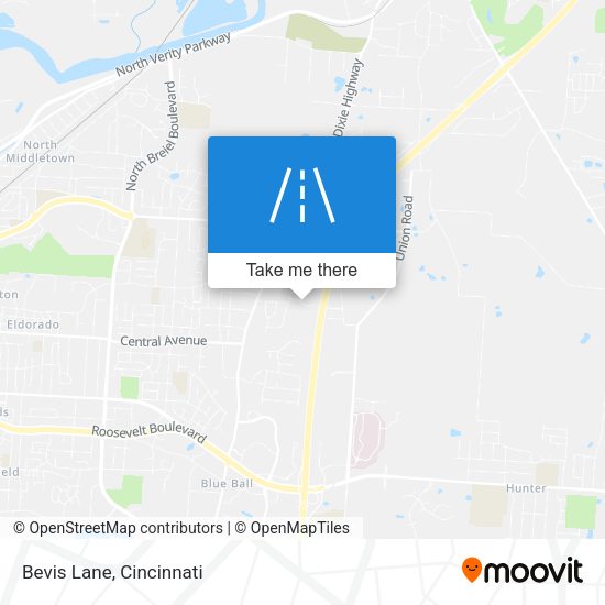 Bevis Lane map