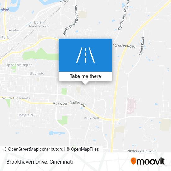 Brookhaven Drive map