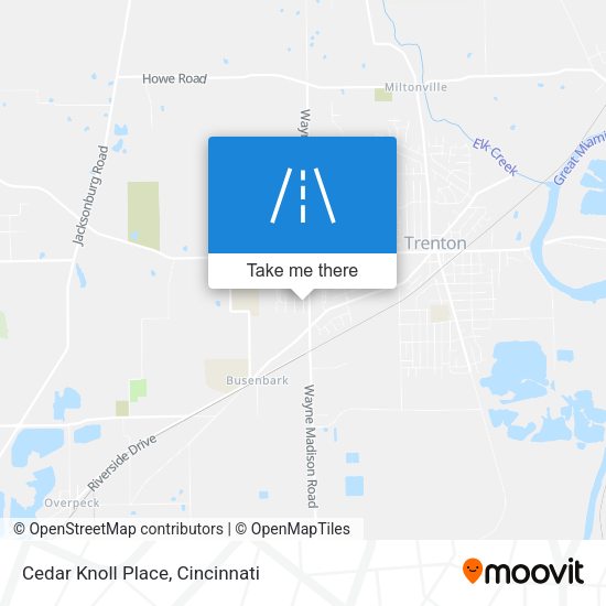 Cedar Knoll Place map