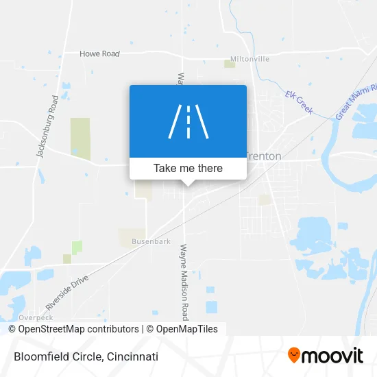 Bloomfield Circle map