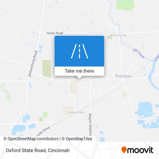 Oxford State Road map