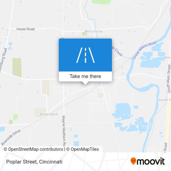 Mapa de Poplar Street