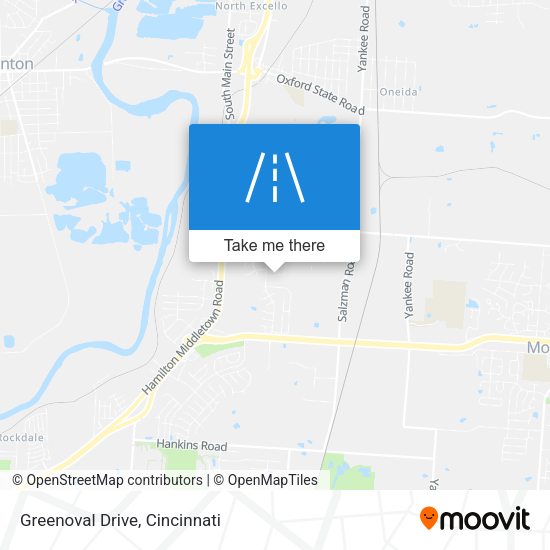 Greenoval Drive map