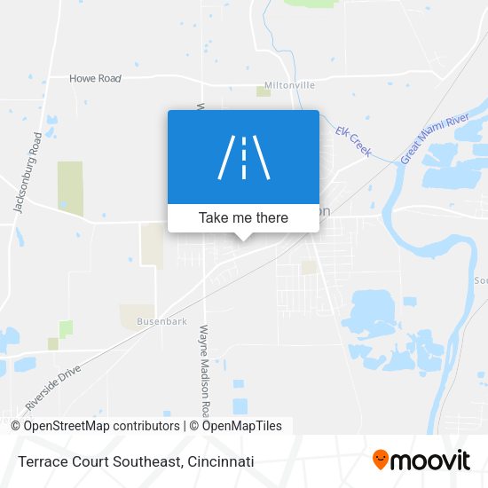 Mapa de Terrace Court Southeast