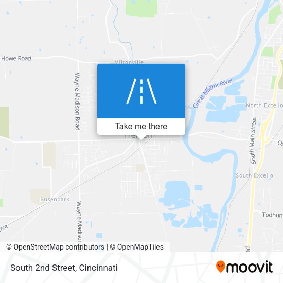 Mapa de South 2nd Street