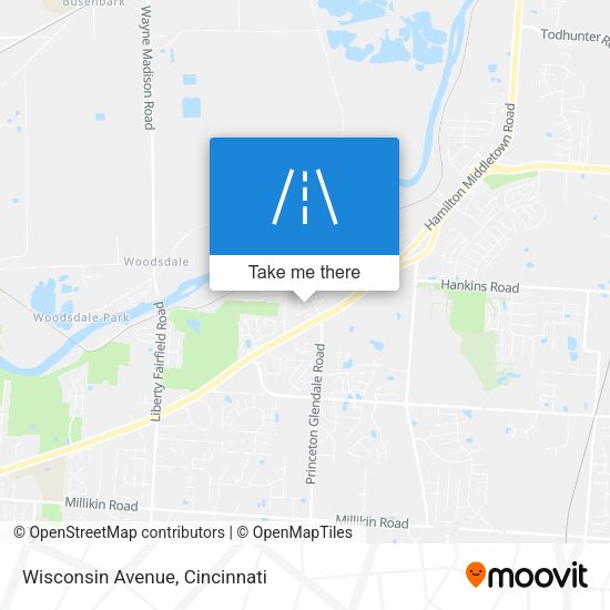 Mapa de Wisconsin Avenue