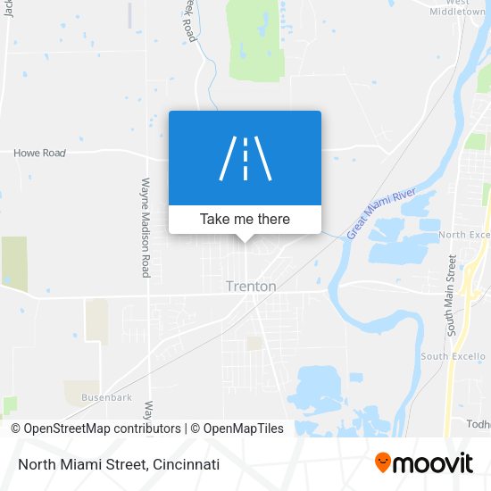 North Miami Street map