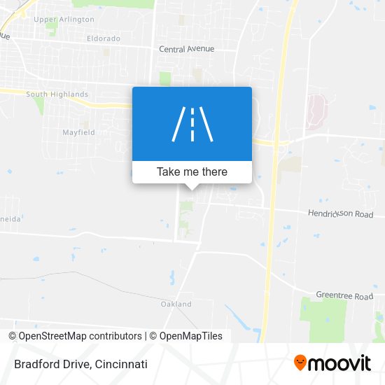 Bradford Drive map