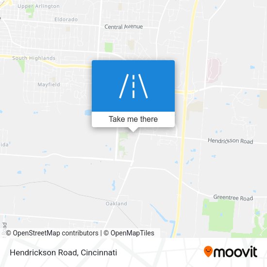 Hendrickson Road map