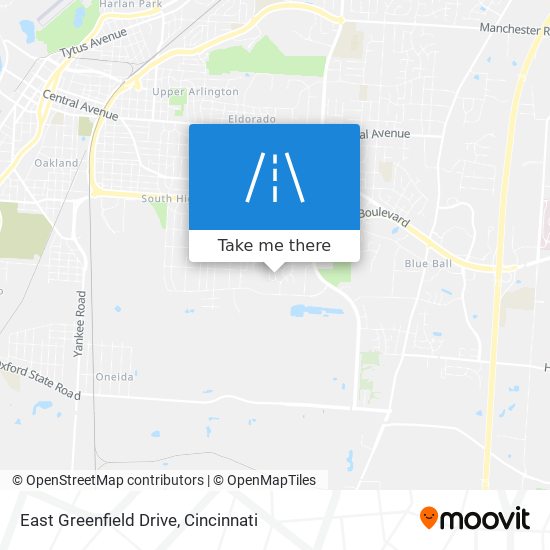 East Greenfield Drive map