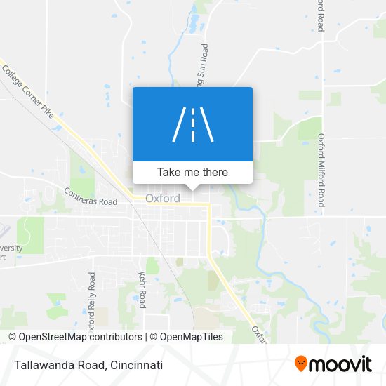 Tallawanda Road map