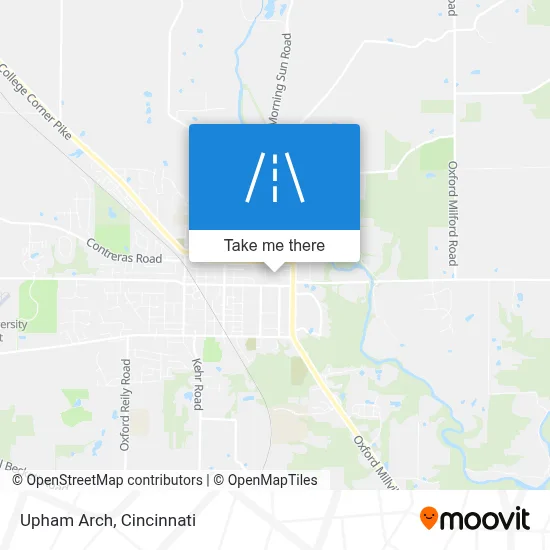 Upham Arch map