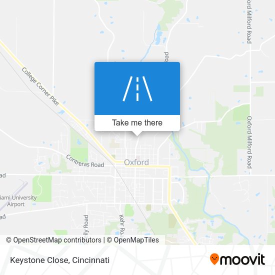 Keystone Close map