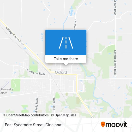 East Sycamore Street map