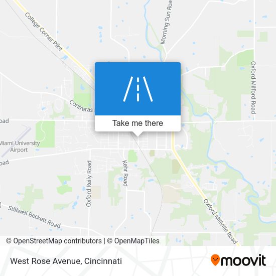 West Rose Avenue map