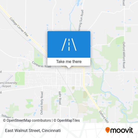 East Walnut Street map