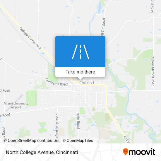 North College Avenue map
